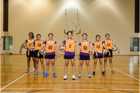 Netball members after a practise session